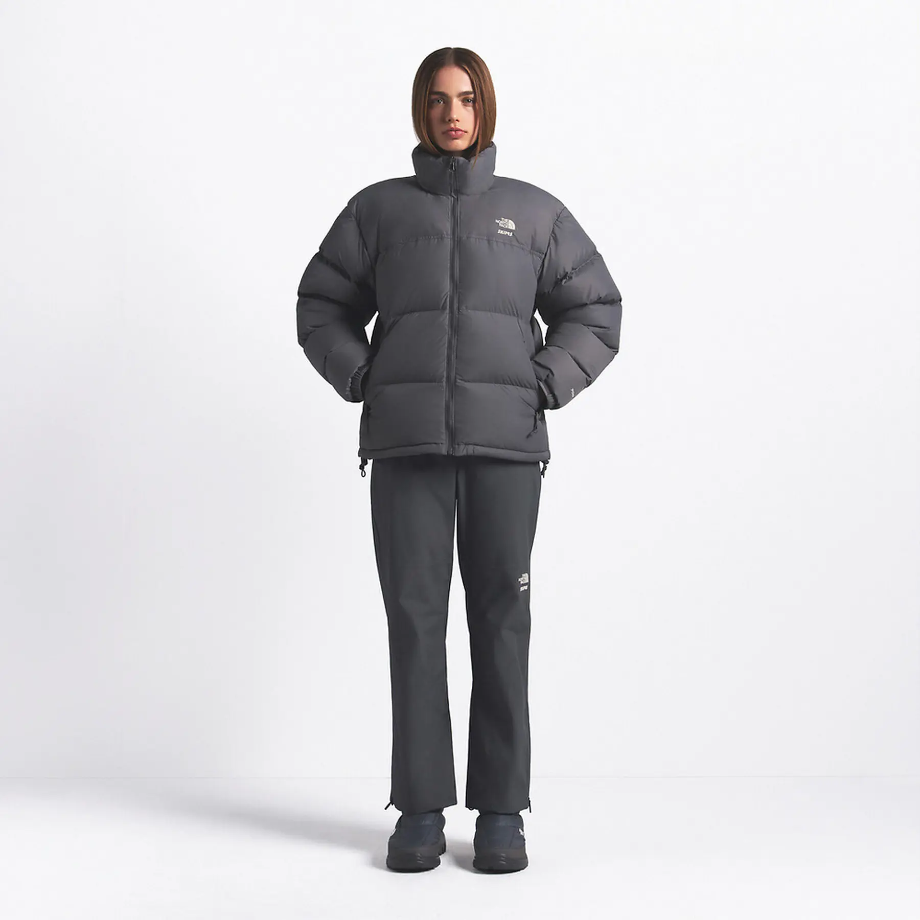 The North Face X SKIMS 1996 Nuptse Jacket Gunmetal