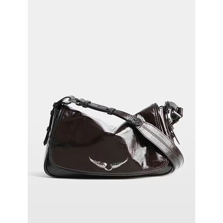 Le Zouzou Vintage Patent Bag - Brownie