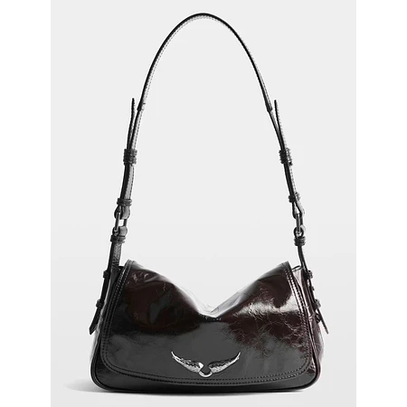 Le Zouzou Vintage Patent Bag - Brownie