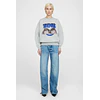 Anine Bing - Vintage Bing Sweatshirt in Heather Grey w/ Blue
