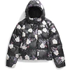 North Down Hooded Jacket, TNF Black Winter Flowers Print/Foil, 