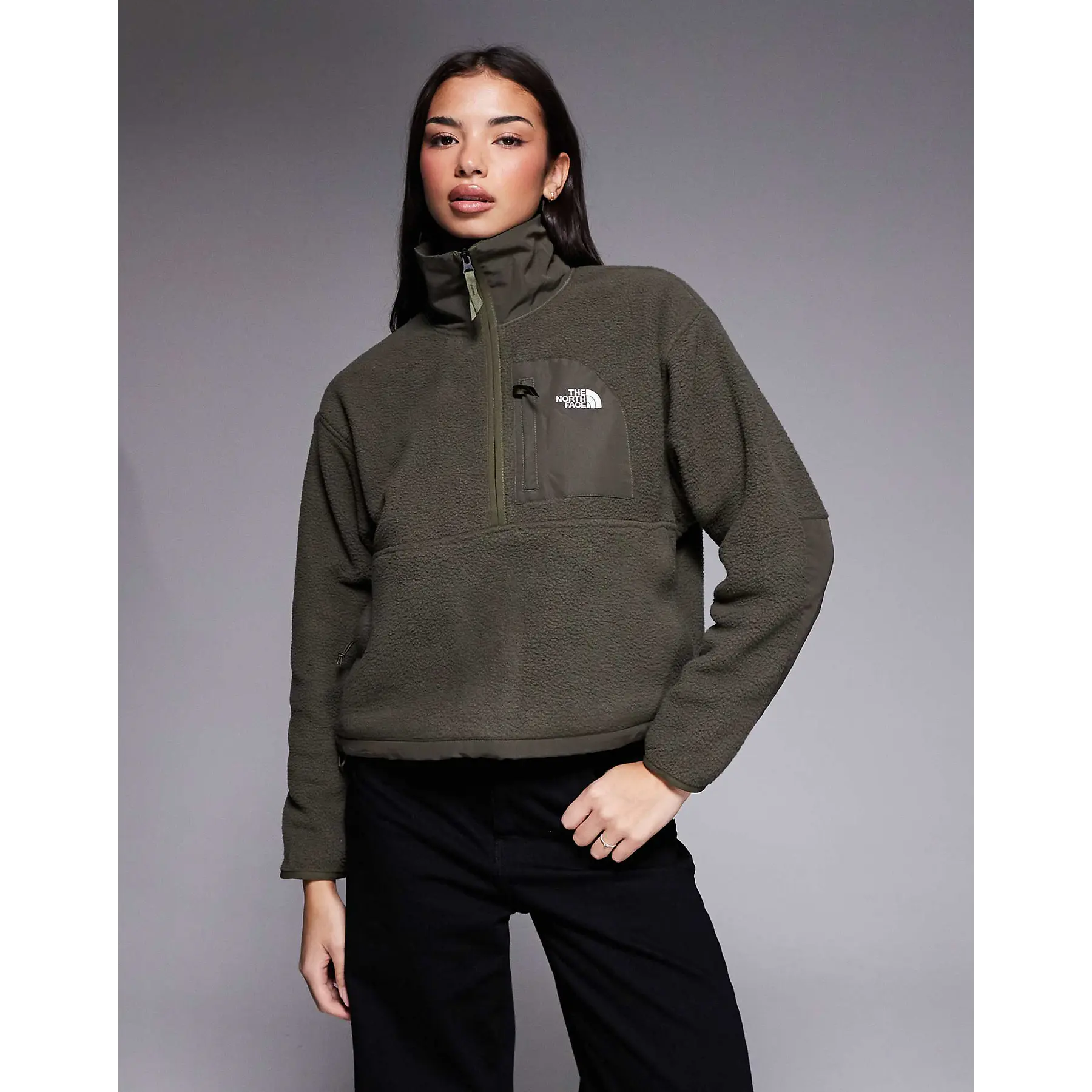 THE NORTH FACE - YUMIORI OFF PEAK HALF-ZIP JACKET NEW TAUPE GREEN
