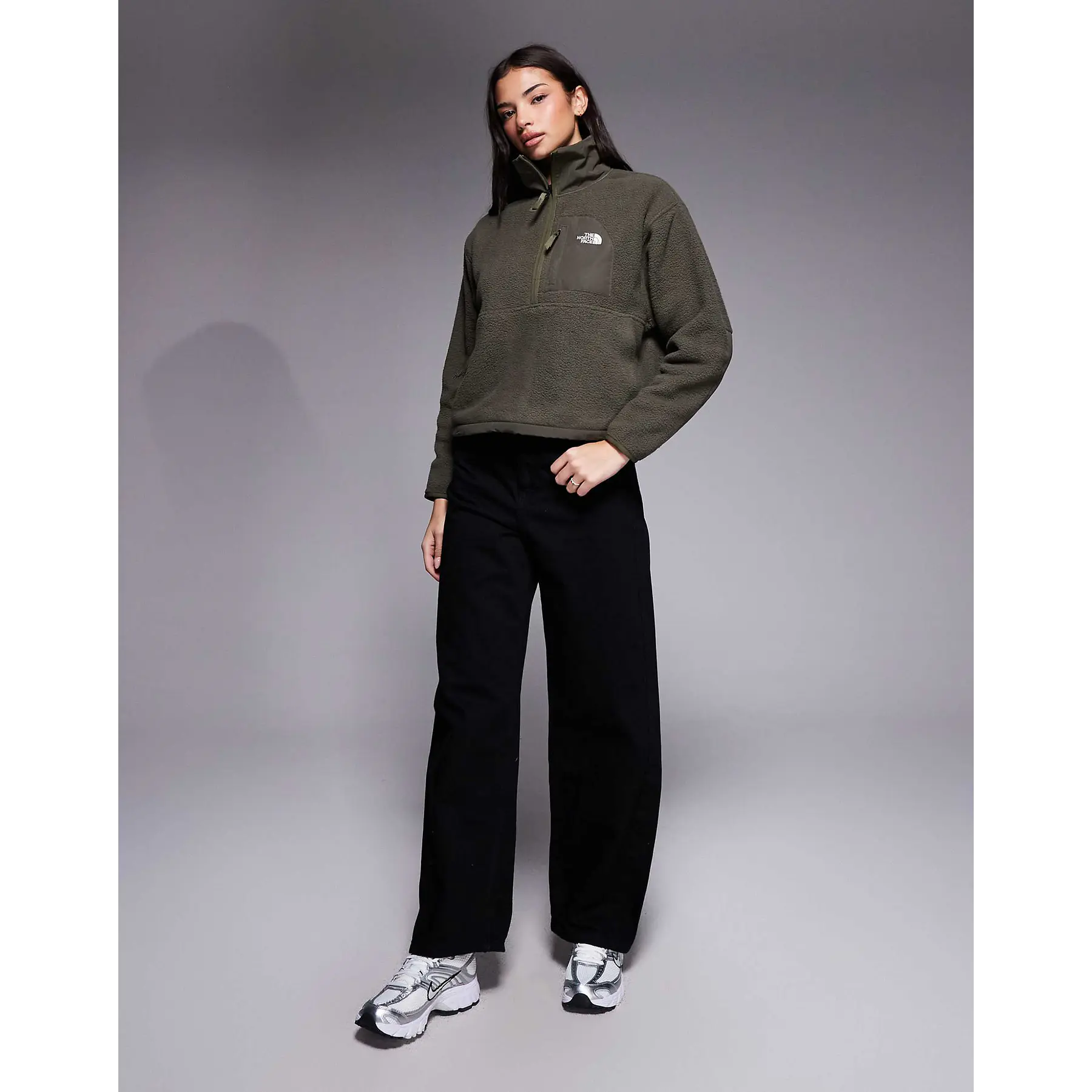 THE NORTH FACE - YUMIORI OFF PEAK HALF-ZIP JACKET NEW TAUPE GREEN