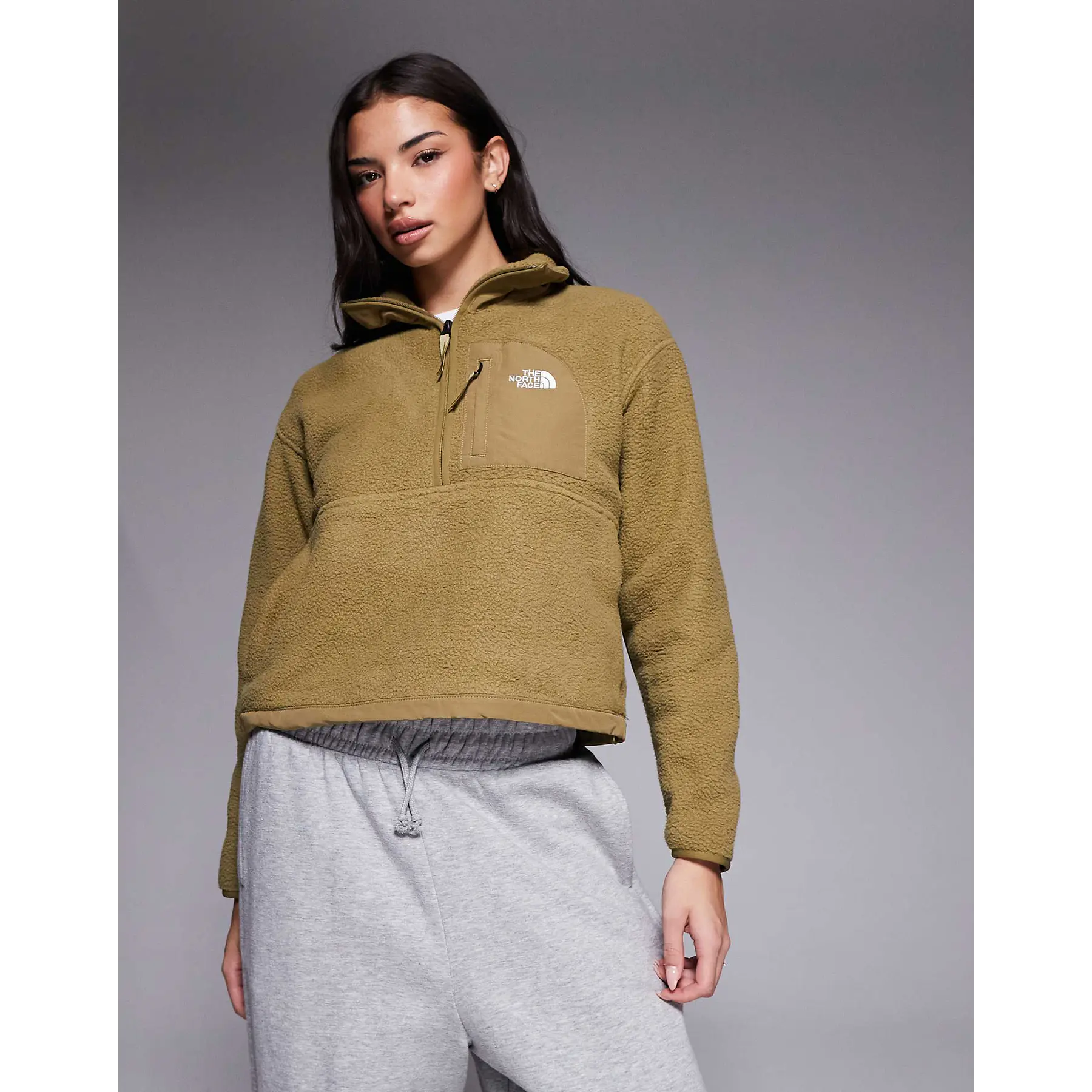 THE NORTH FACE - YUMIORI OFF PEAK HALF-ZIP JACKET CEDAR