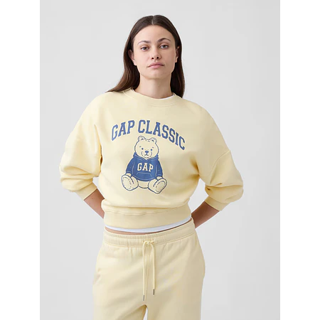 Gap Relaxed Graphic Wedge Crewneck Sweatshirt - 