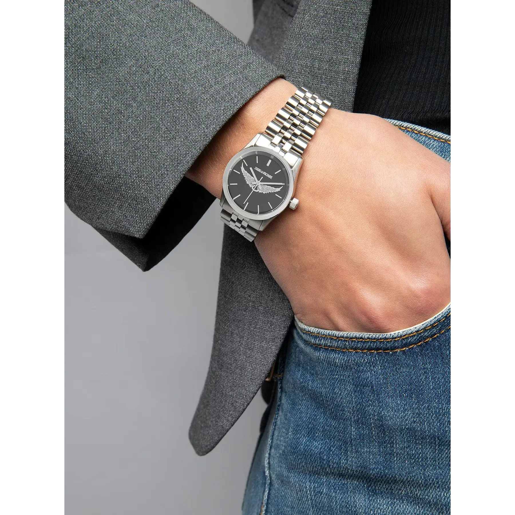 Zadig Small Watch - Silver/Black 30mm
