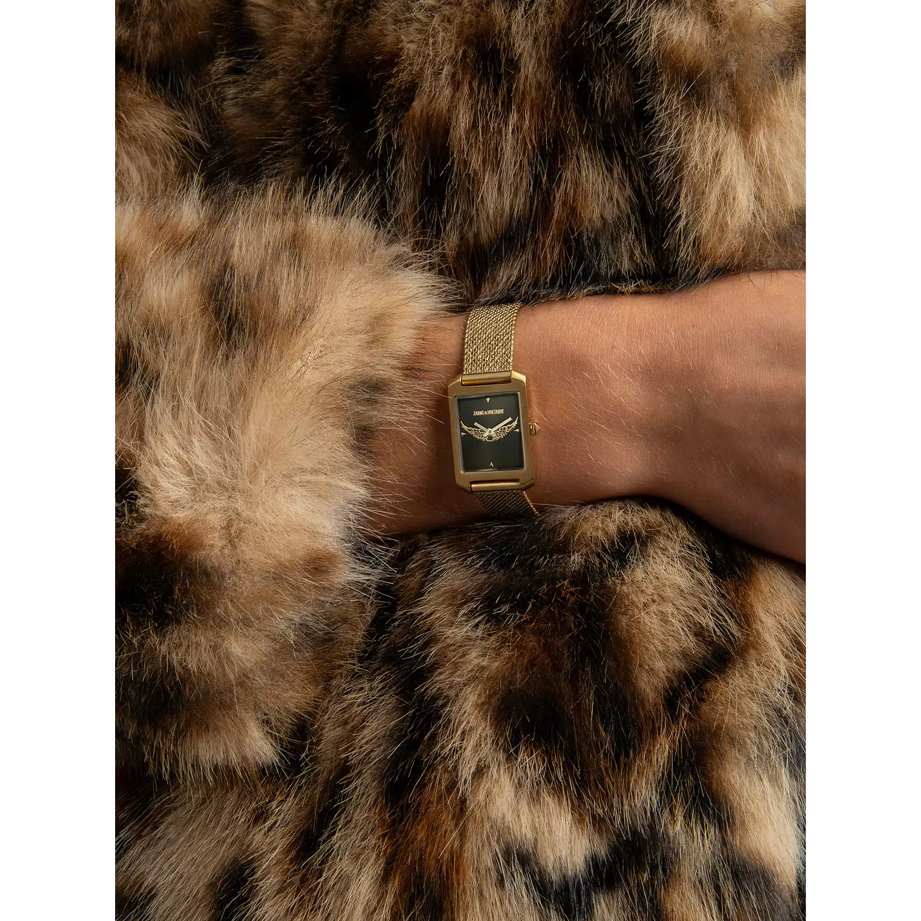 Voltaire Wings Watch - Khaki Gold