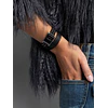 Voltaire Leather Studs Watch - Black