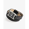 Voltaire Leather Studs Watch - Black