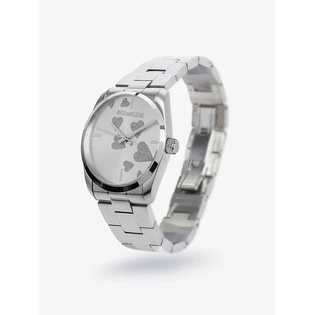 Zadig Strass Heart Watch - Silver