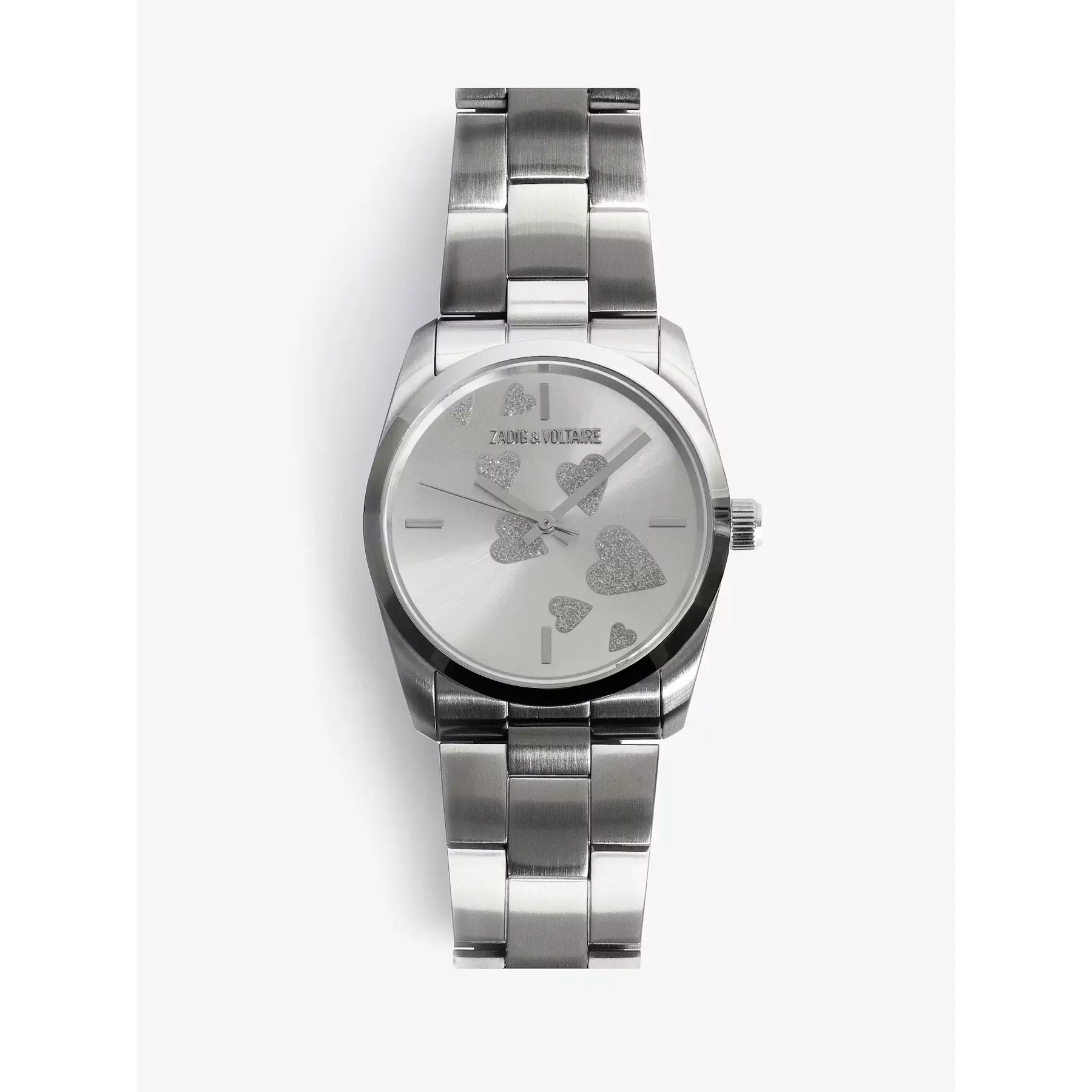 Zadig Strass Heart Watch - Silver