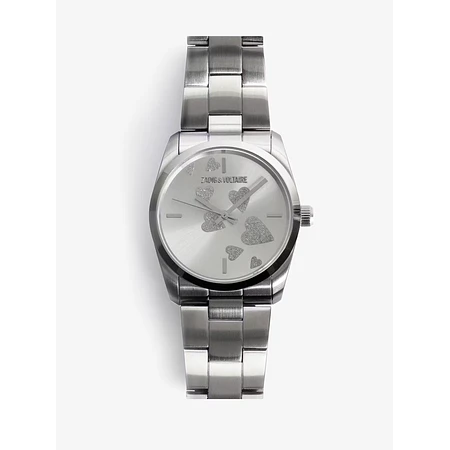 Zadig Strass Heart Watch - Silver