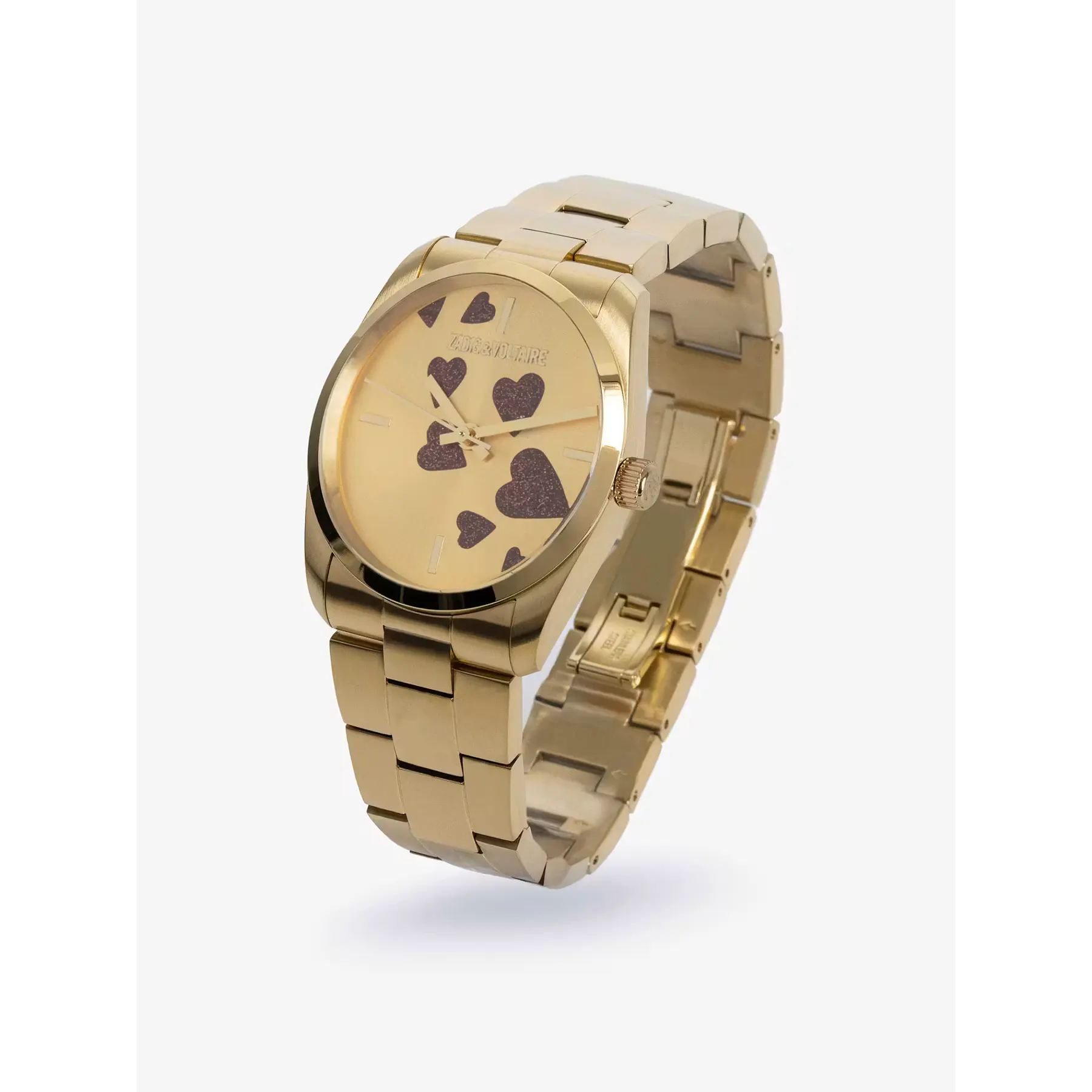 Zadig Strass Heart Watch - Gold
