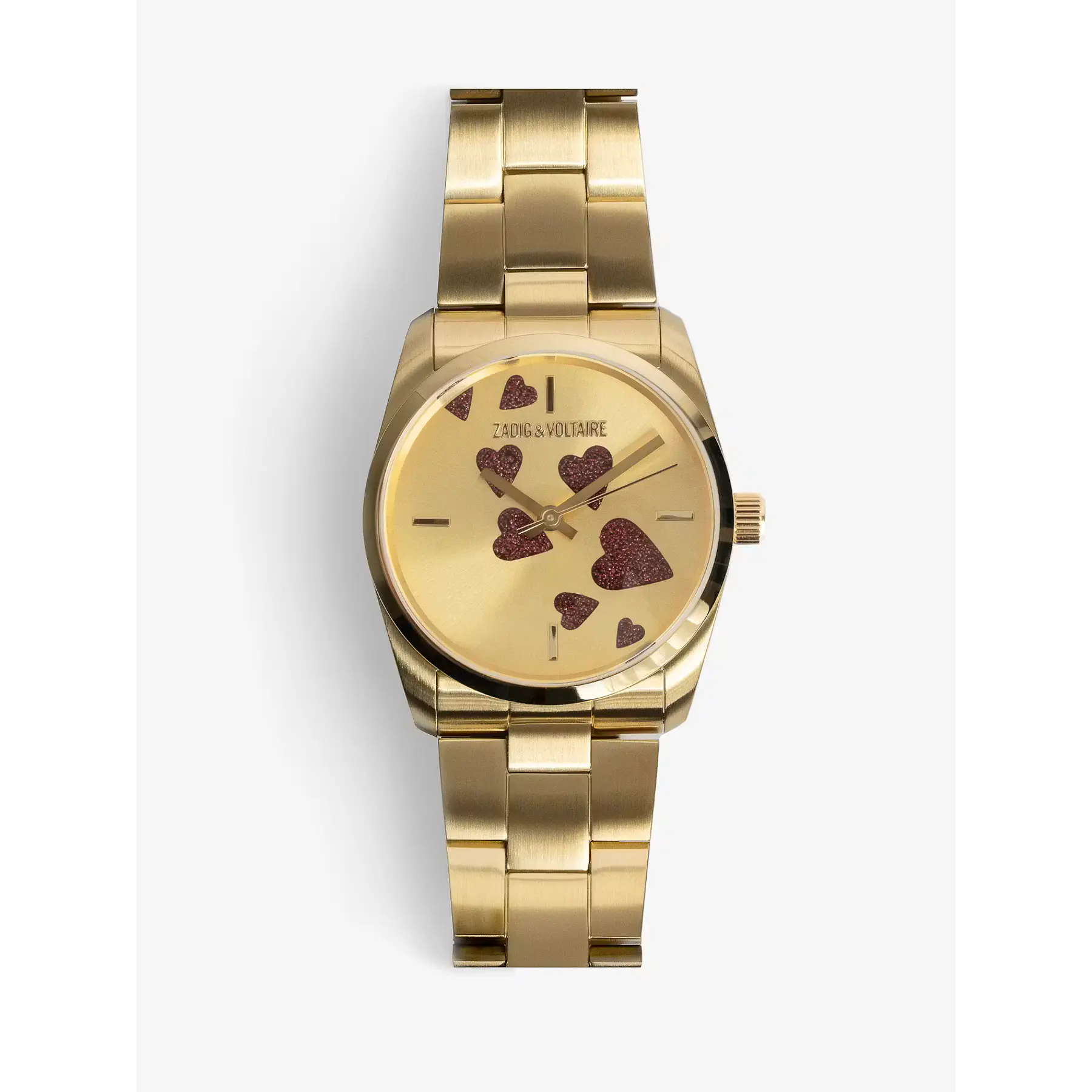Zadig Strass Heart Watch - Gold