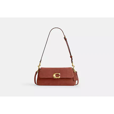 Jet Shoulder Bag - Suede Brass 