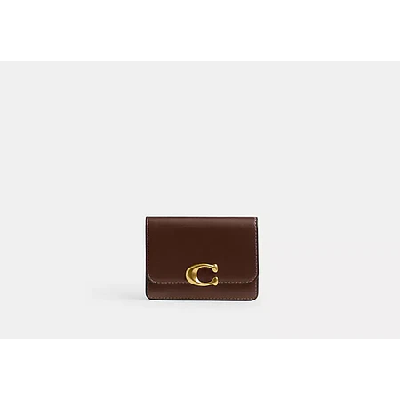 Coach - Bandit Card Case Brass/Maple