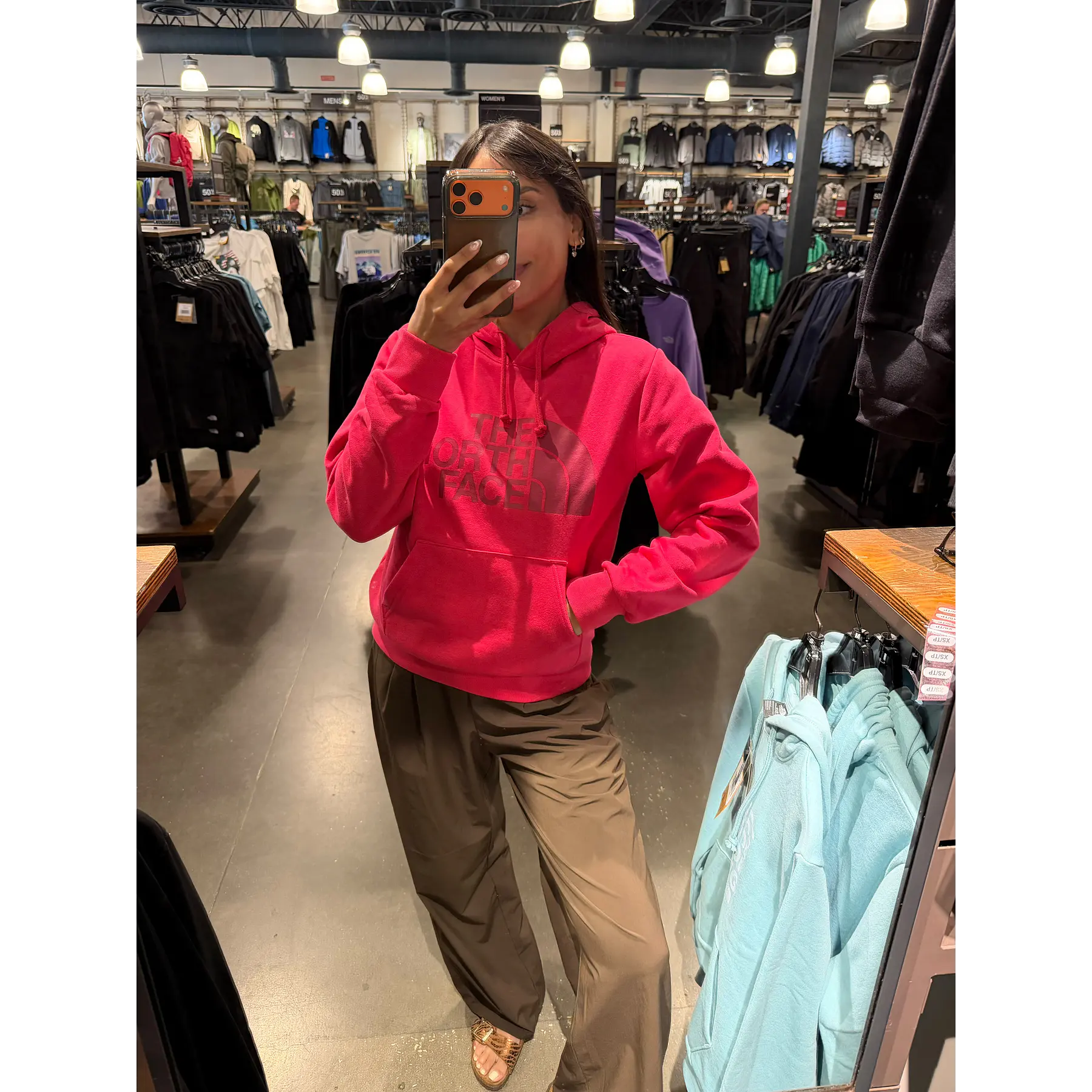The North Face - Hoodie Fucsia mujer