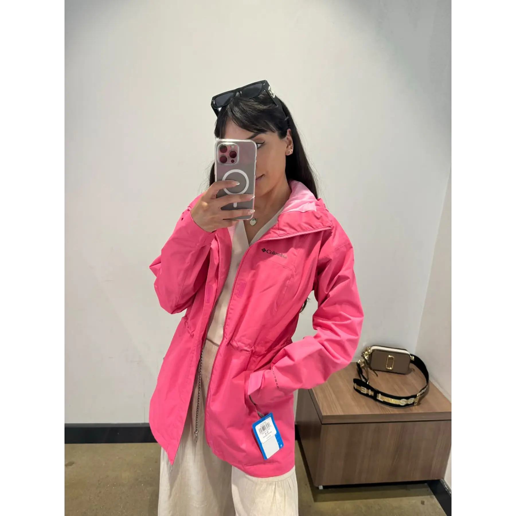 Columbia - Impermeable Rosado