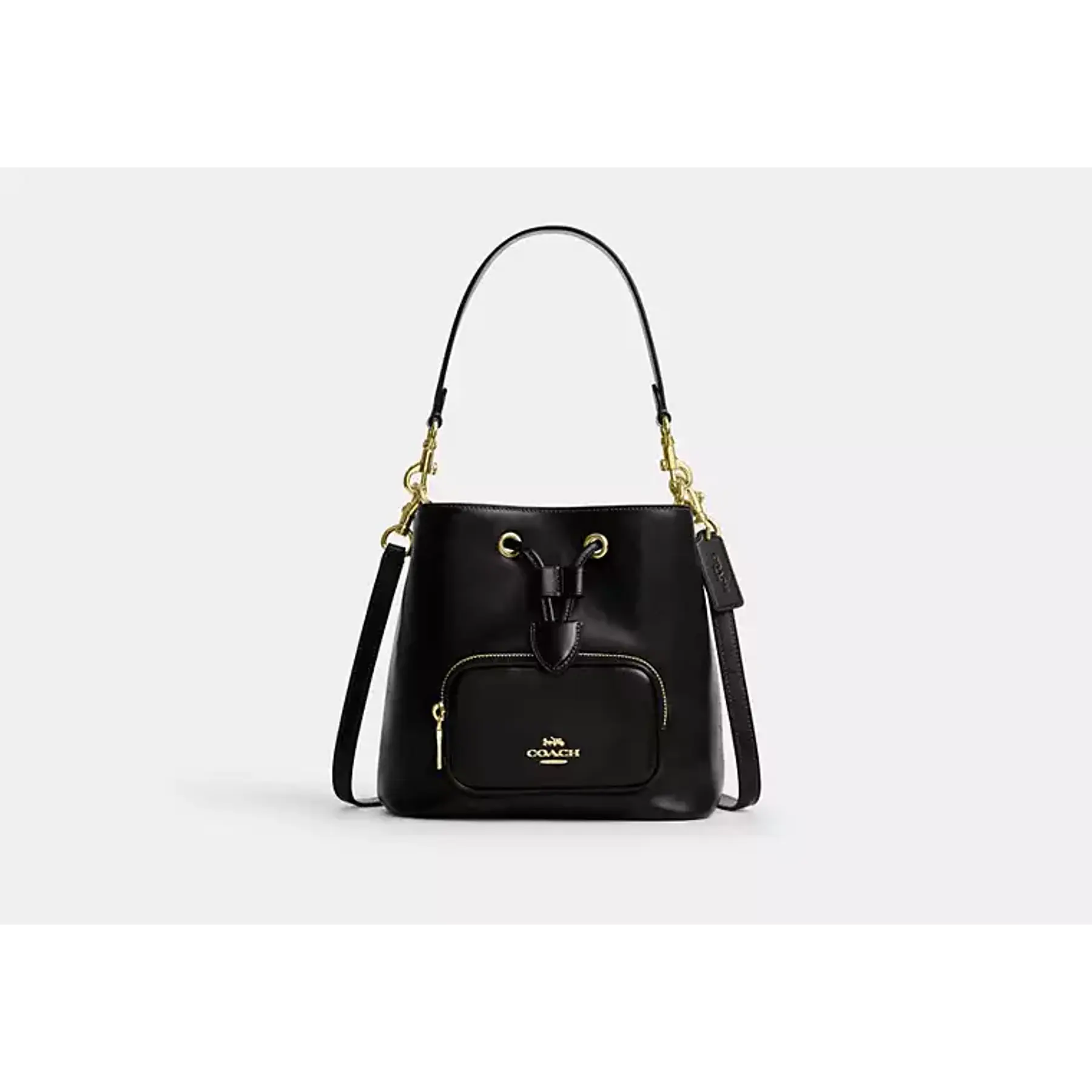 Rowan Bucket Bag With Pocket Black