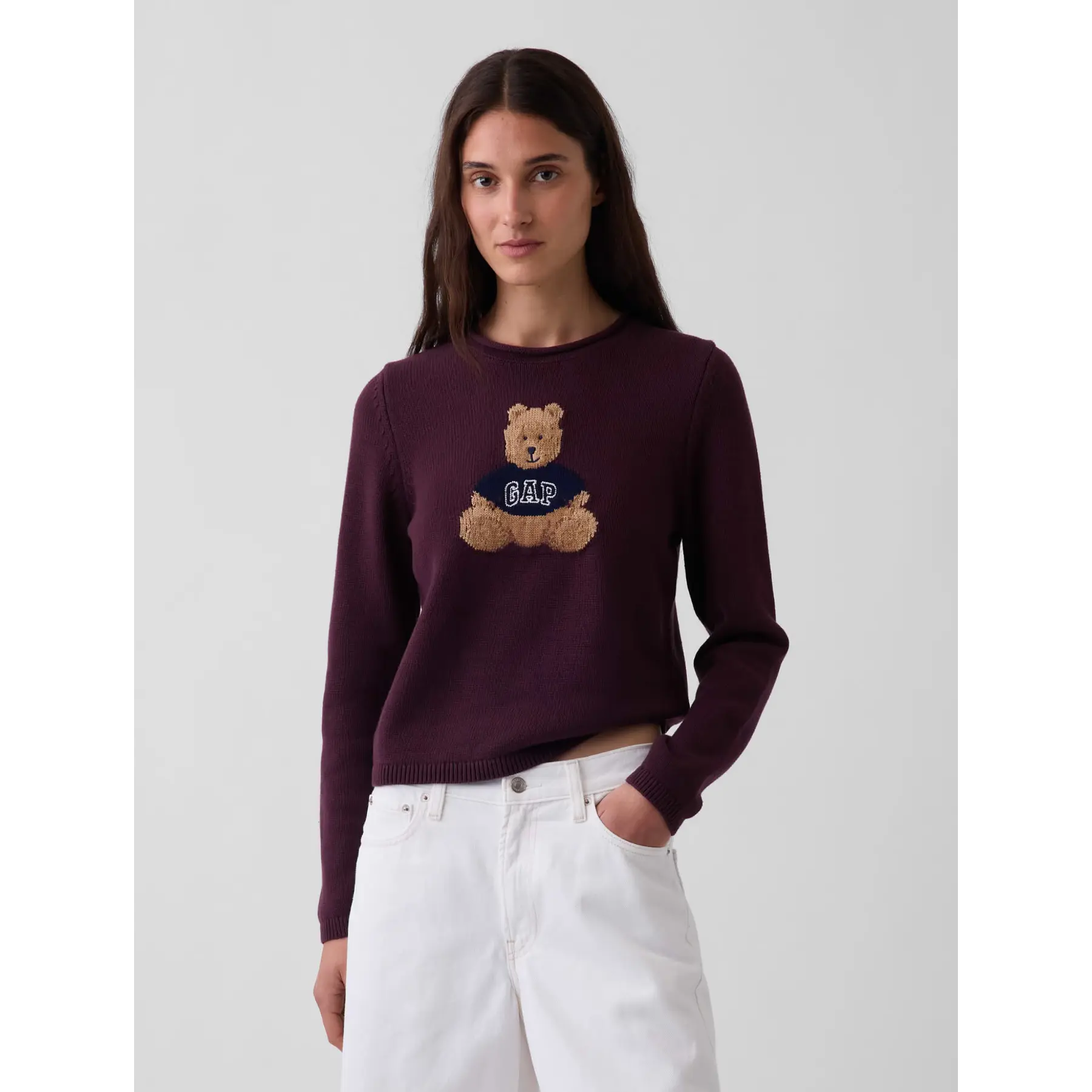 Gap Bear Bordeaux Sweater 