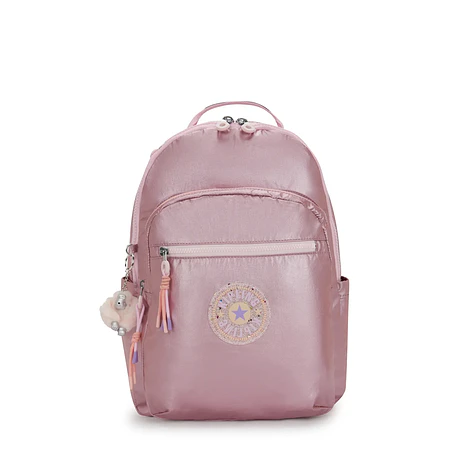 Seoul Large Metallic 15" Laptop Backpack - Bronze Pink Metallic