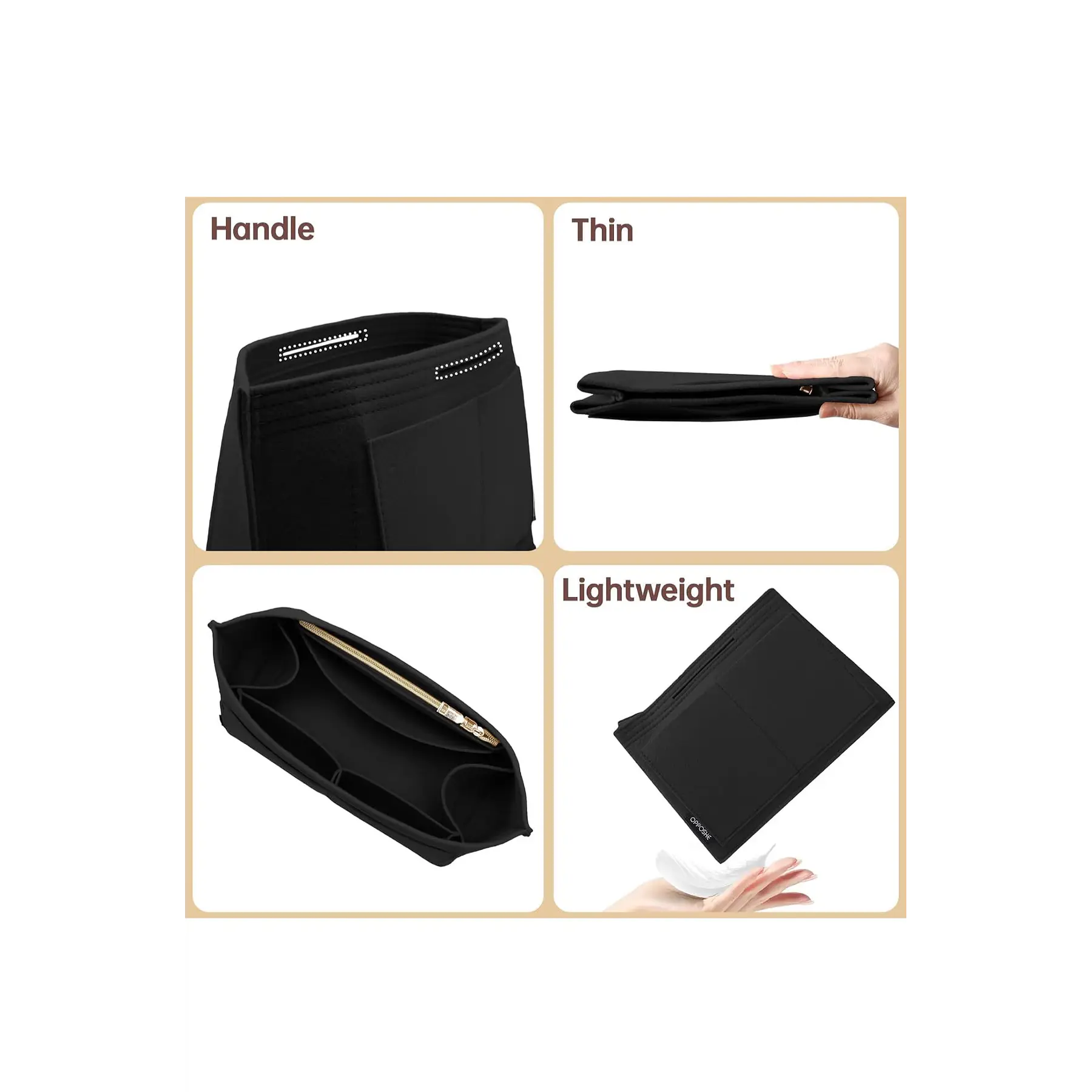 Organizador Longchamp Large Black