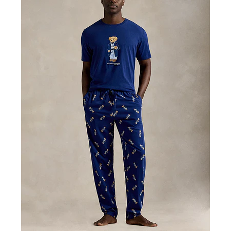 Polo Ralph Lauren Men's Polo Bear T-Shirt and Pajama Pants - Navy