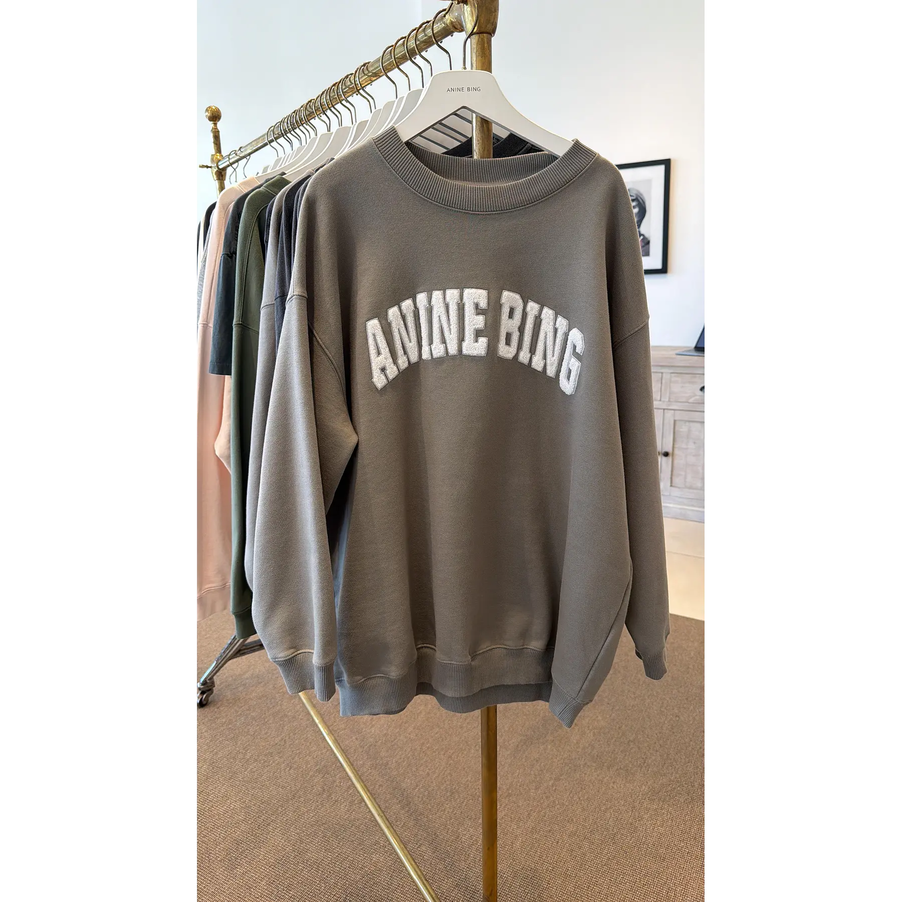 Anine Bing Sweatshirt Storm Grey