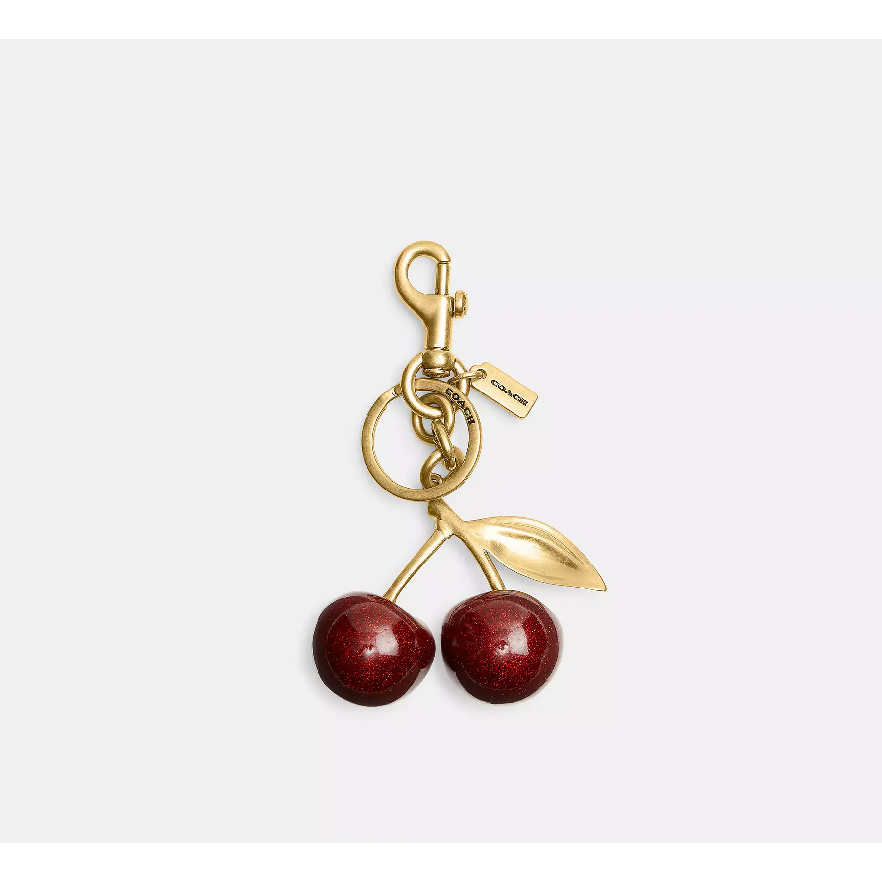 Coach - Cherry Bag Charm Gold