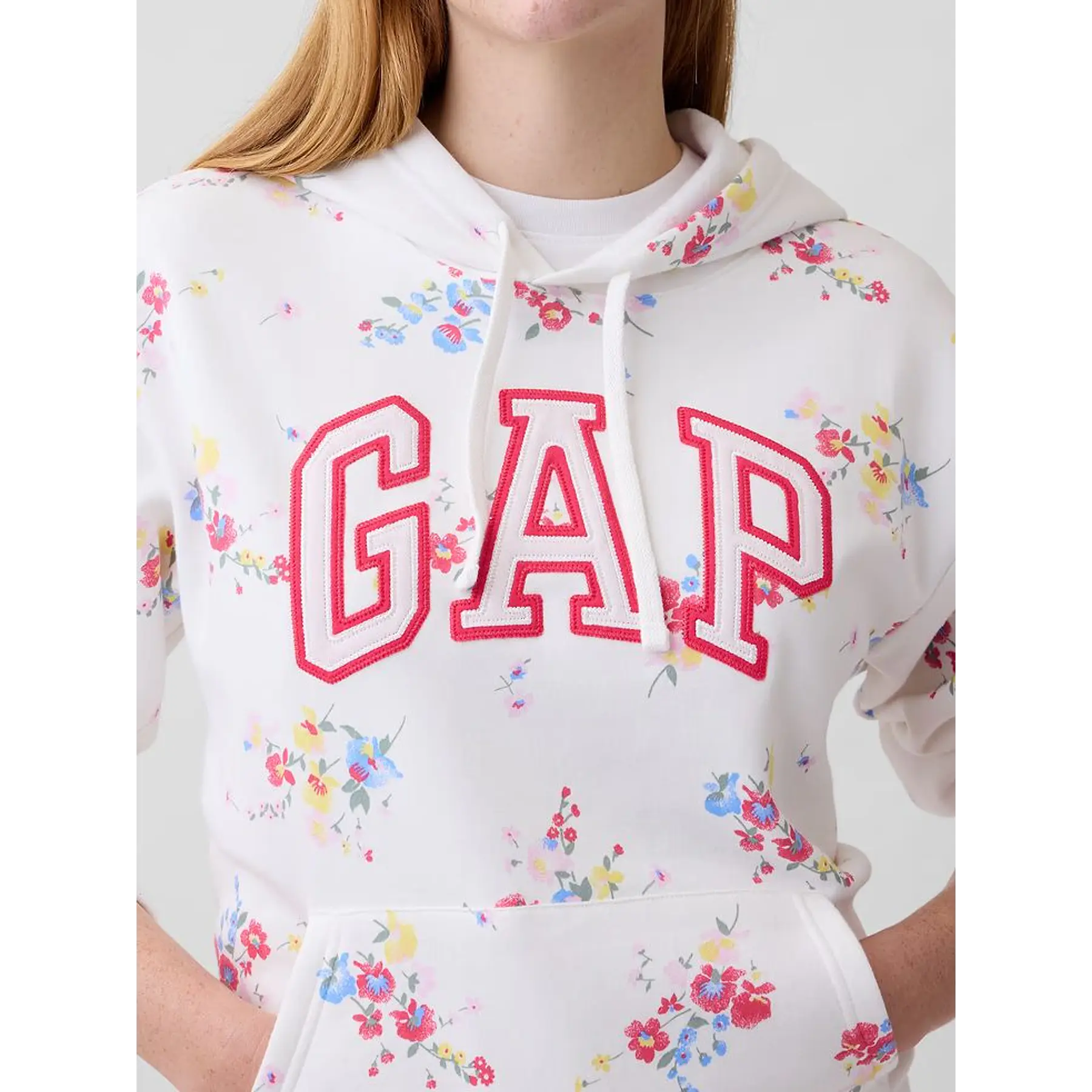 GAP - Hoodie White multi floral