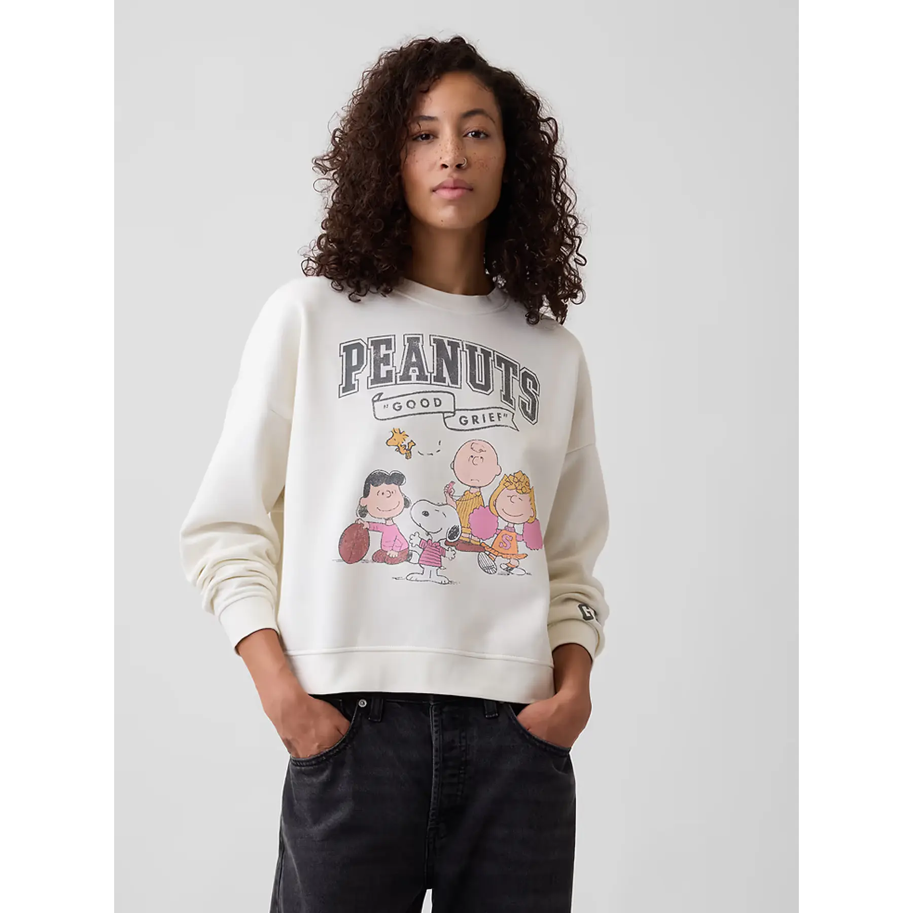 Wedge Crewneck Sweatshirt Peanuts