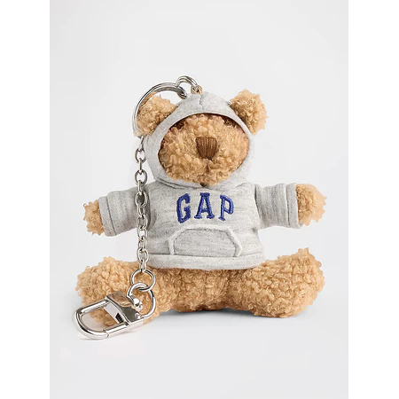 Brannan Bear Hoodie Bag Charm Poleron Gris