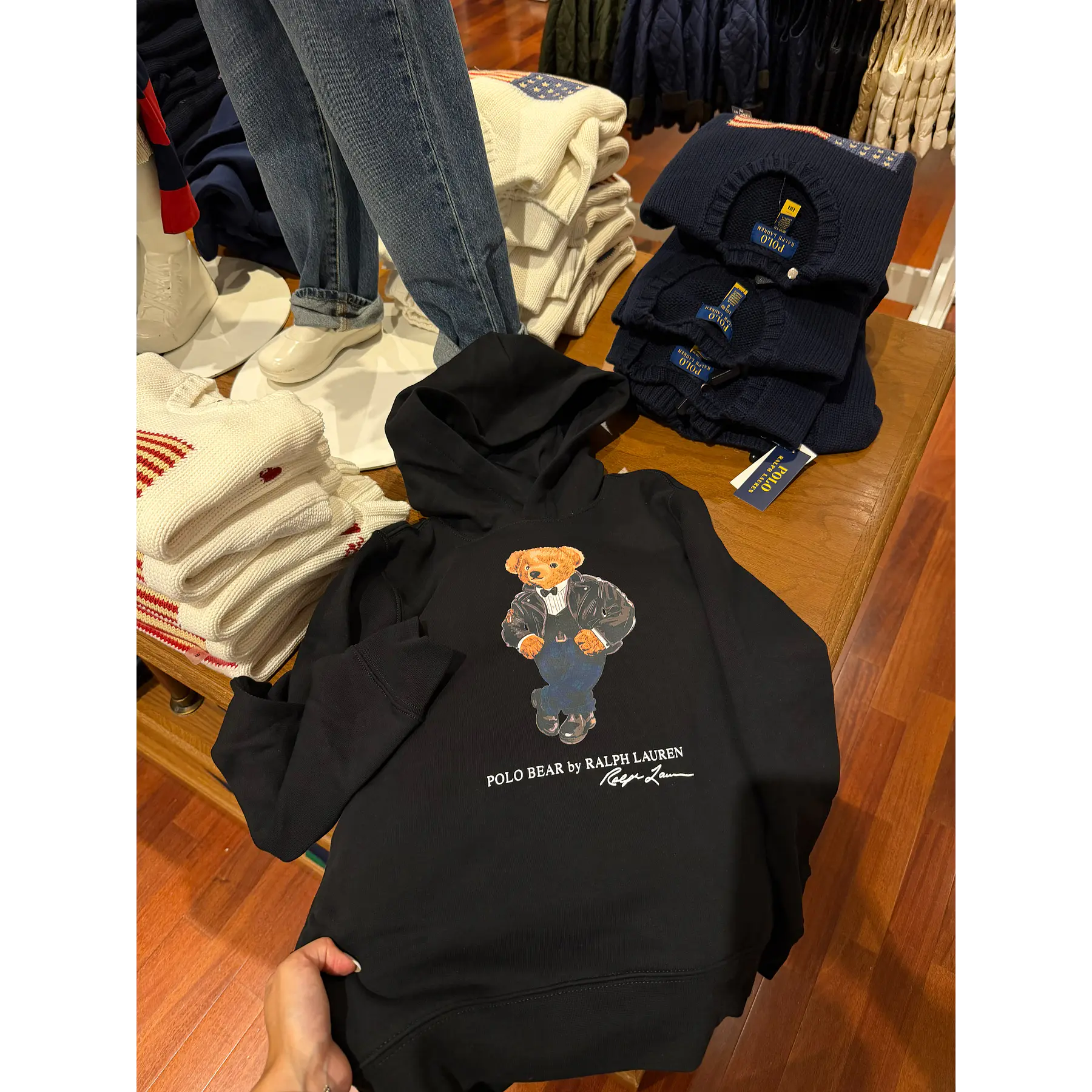 Poleron polo bear negro