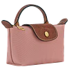 Le Pliage Mini Pouch Nylon Tote Bag - Pink Tea + Strap y Organizador GRATIS