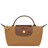 Le Pliage Mini Pouch Nylon Tote Bag - Fawn + Strap y Organizador GRATIS
