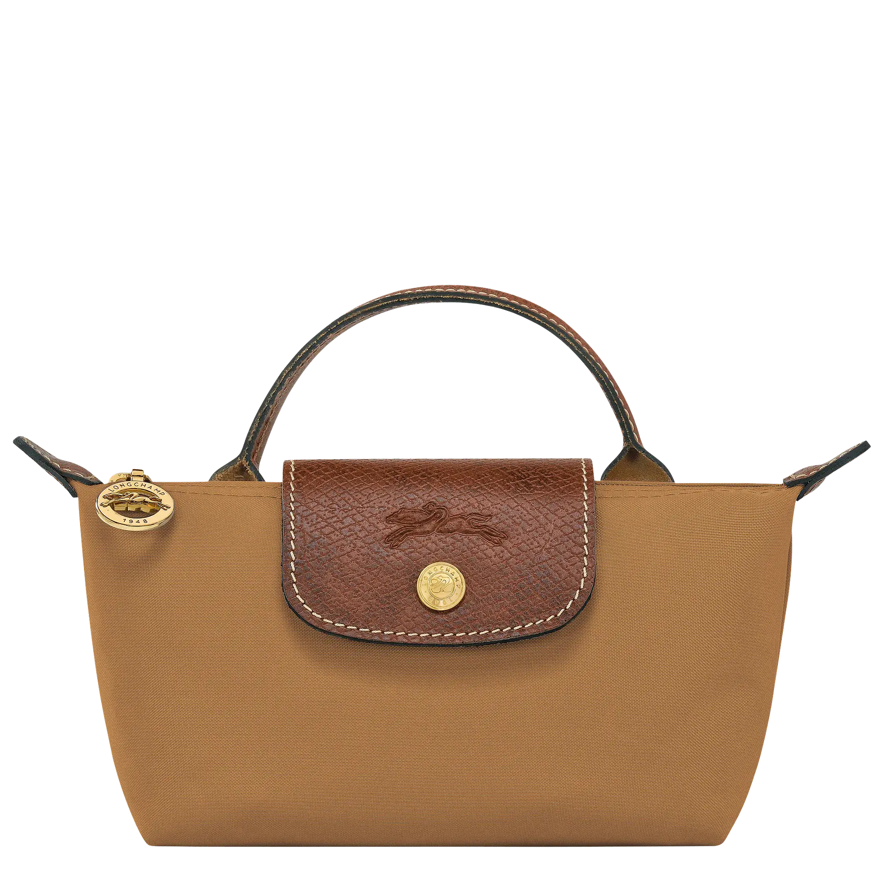 Le Pliage Mini Pouch Nylon Tote Bag - Fawn + Strap y Organizador GRATIS