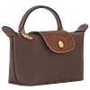 Le Pliage Mini Pouch Nylon Tote Bag - Mocha + Strap y Organizador GRATIS