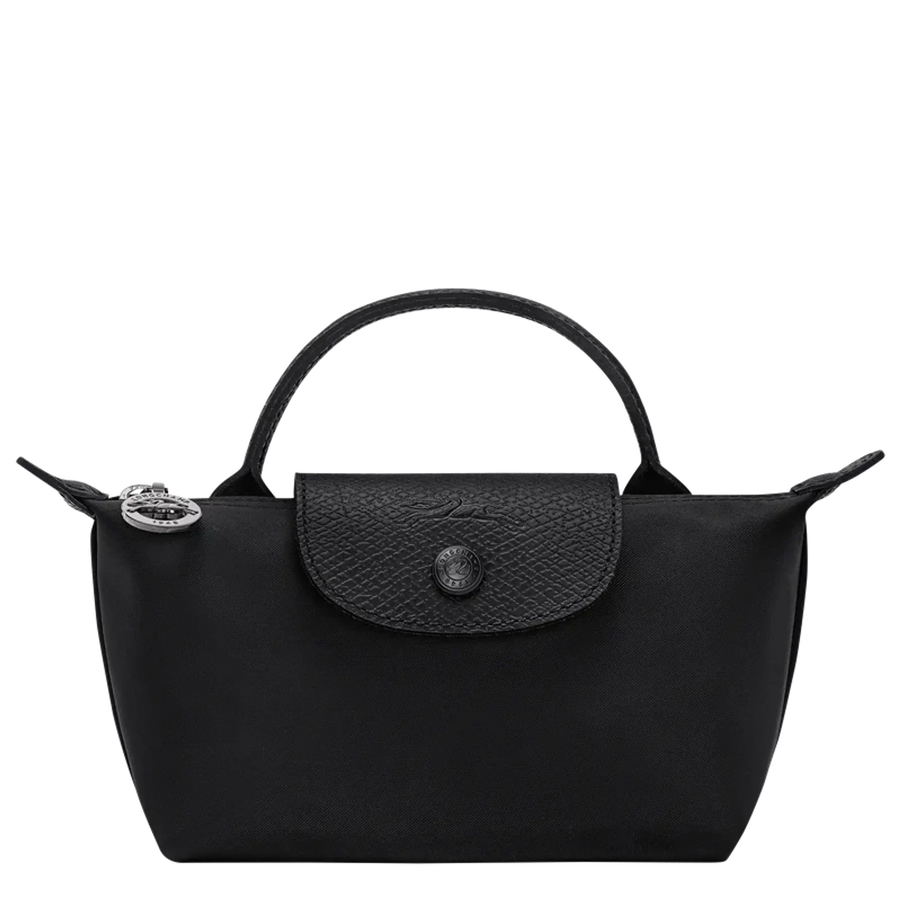 Le Pliage One Mini Pouch Nylon Tote Bag - Black + Strap y Organizador GRATIS
