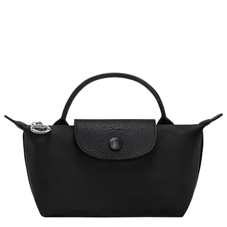 Le Pliage One Mini Pouch Nylon Tote Bag - Black + Strap y Organizador GRATIS