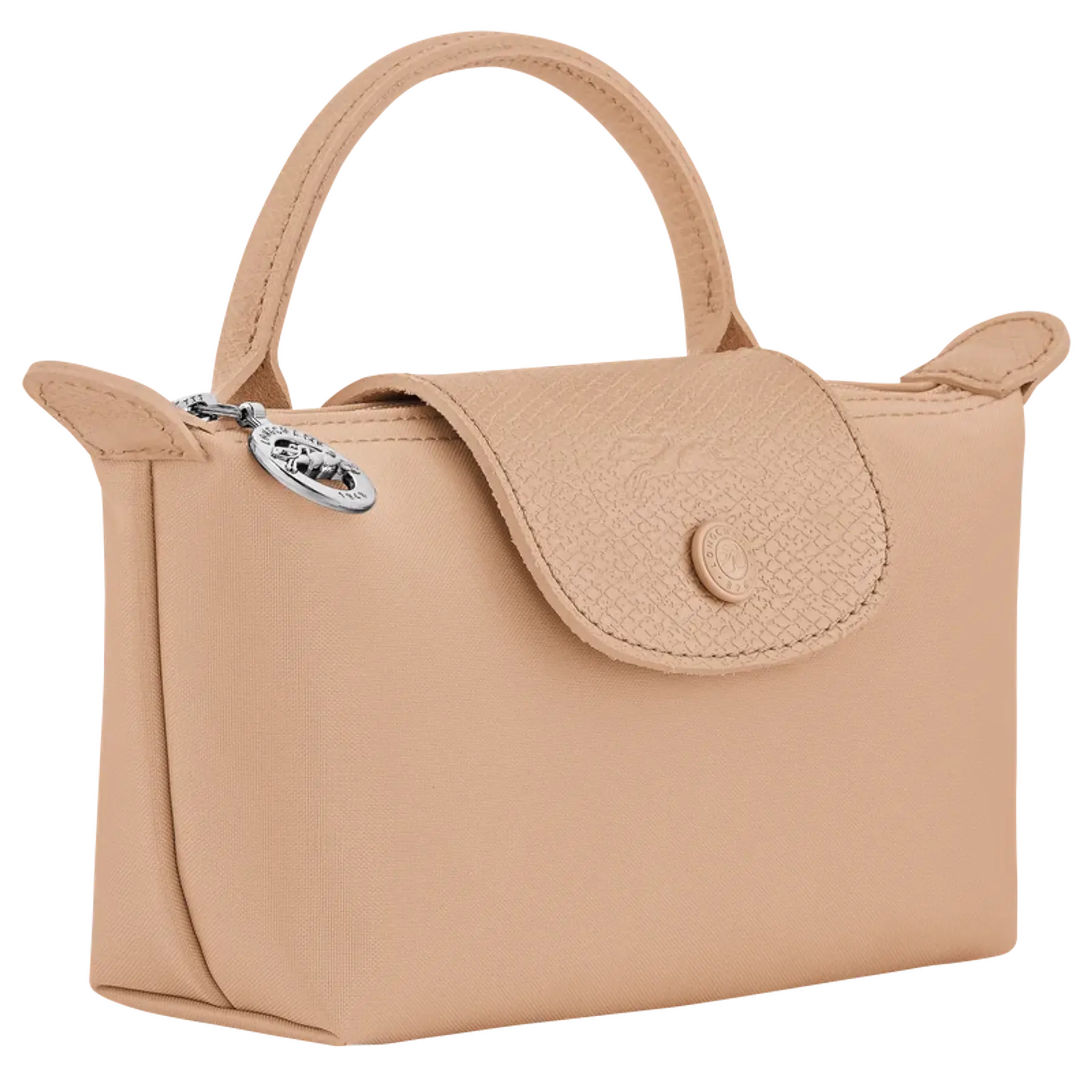 Le Pliage One Mini Pouch Nylon Tote Bag - Beige + Strap y Organizador GRATIS