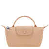 Le Pliage One Mini Pouch Nylon Tote Bag - Beige + Strap y Organizador GRATIS