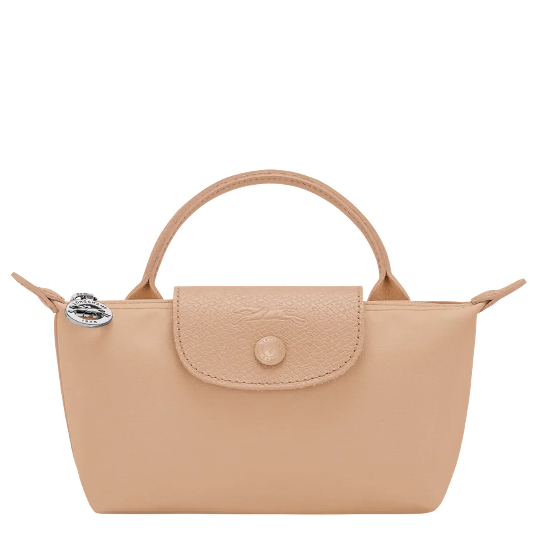 Le Pliage One Mini Pouch Nylon Tote Bag - Beige + Strap y Organizador GRATIS