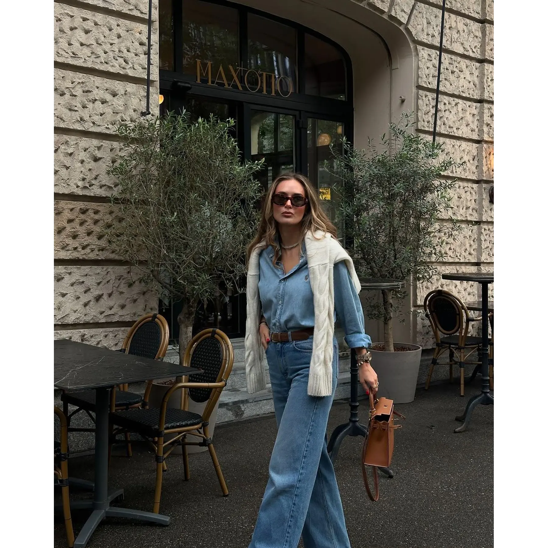Cotton Chambray Shirt Denim Sky Juvenil