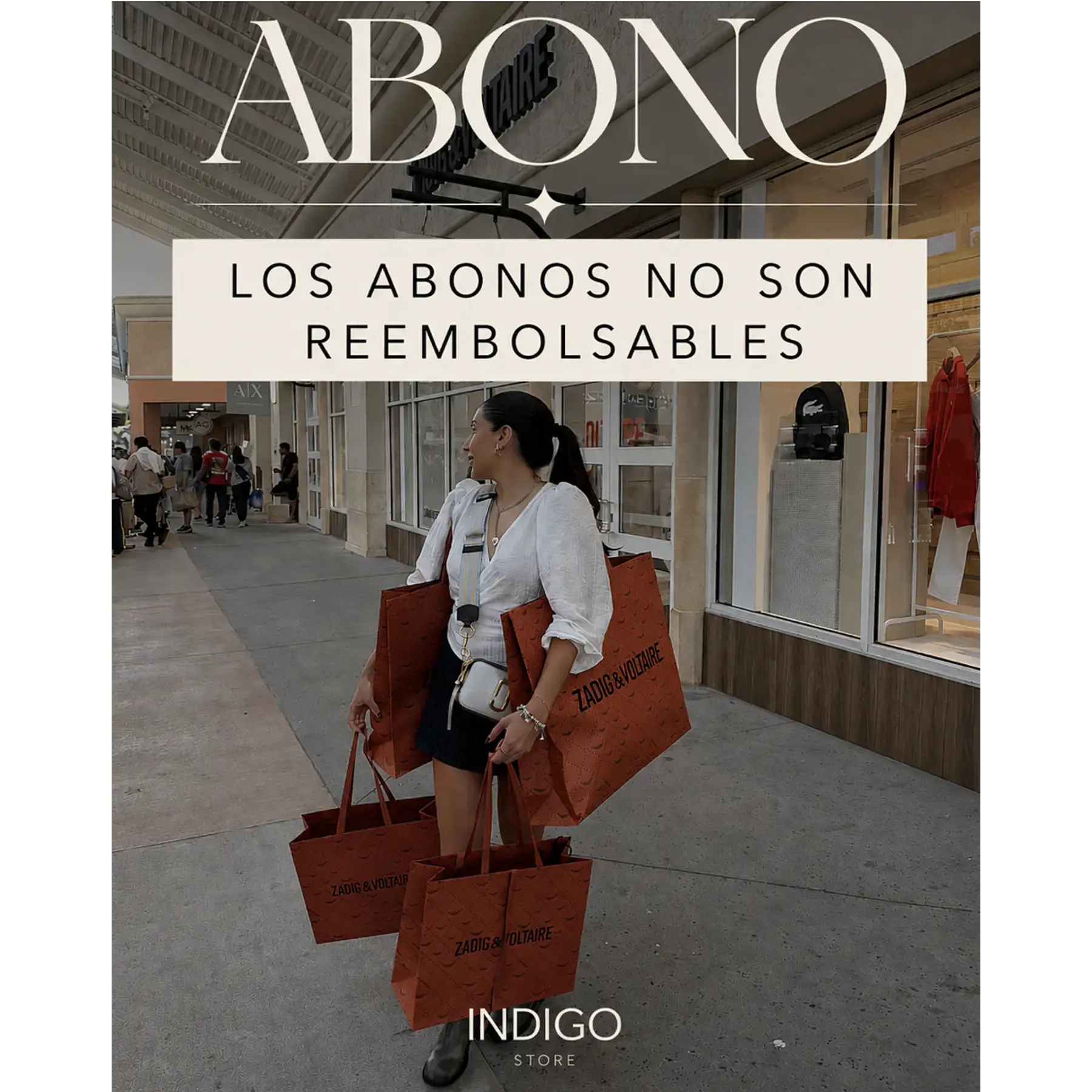 ABONO INDIGO STORE (IMPORTANTE: Camisa Oxford Rosada juvenil talla L $98.990
Cinturón reversible PRL talla S $124.990
Poleron Polo Bear Green talla L juvenil $149.990 total $373.970)