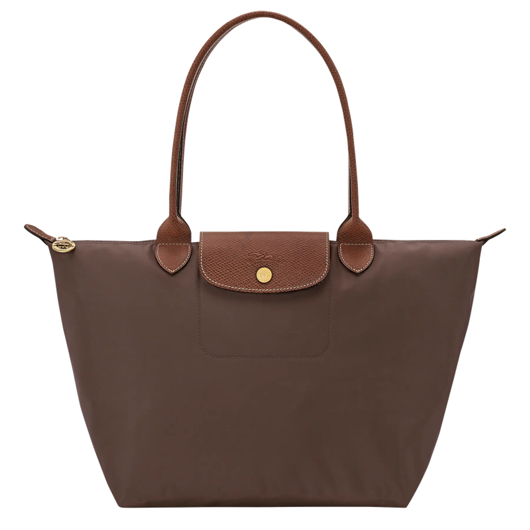 Le Pliage Medium Nylon Tote Bag - Mocha 