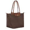 Le Pliage Large Nylon Tote Bag - Mocha