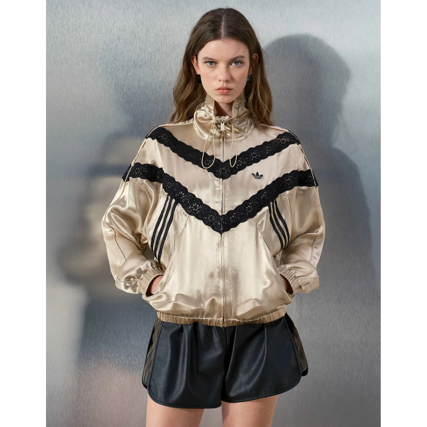 ADIDAS X ASOS - Track jacket will lace stone