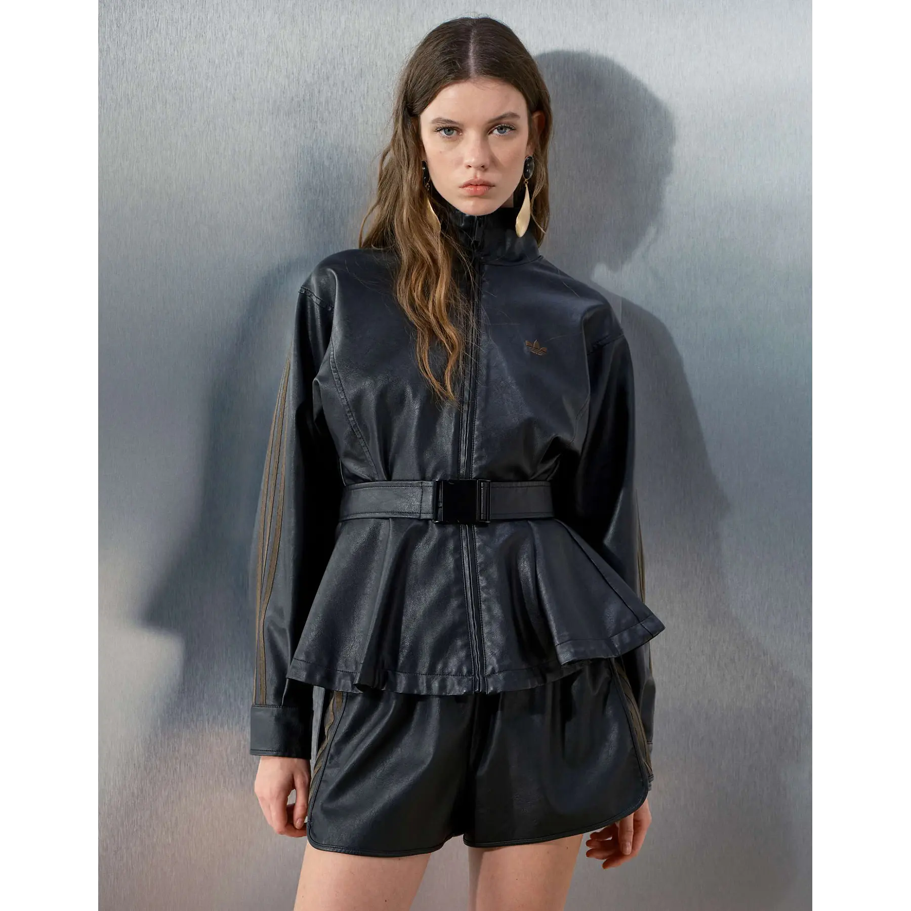 Adidas x ASOS - track jacket with belt faux leather