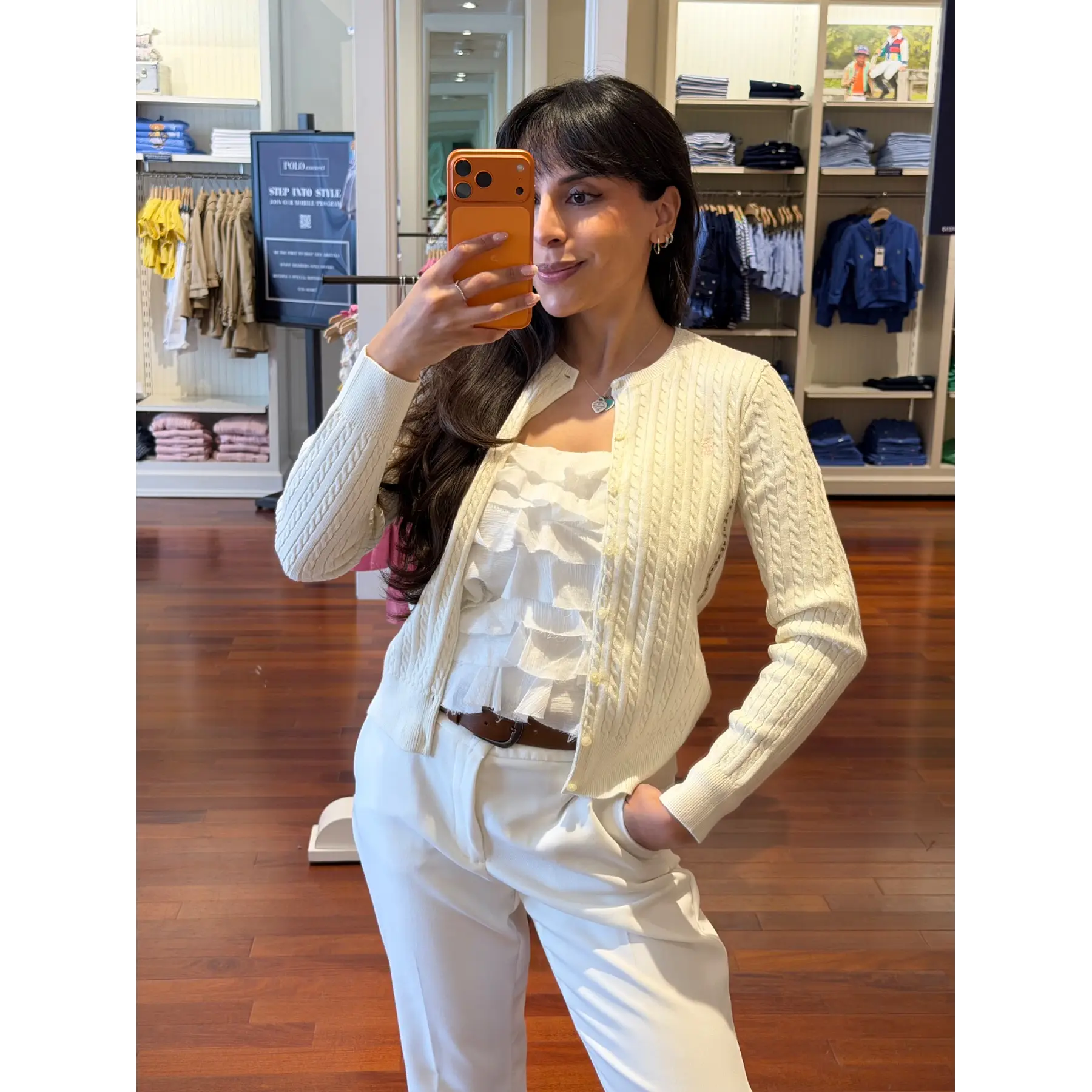 ABONO INDIGO STORE (IMPORTANTE: Cardigan Juvenil Blanco (Size: XL juvenil) $99.990)