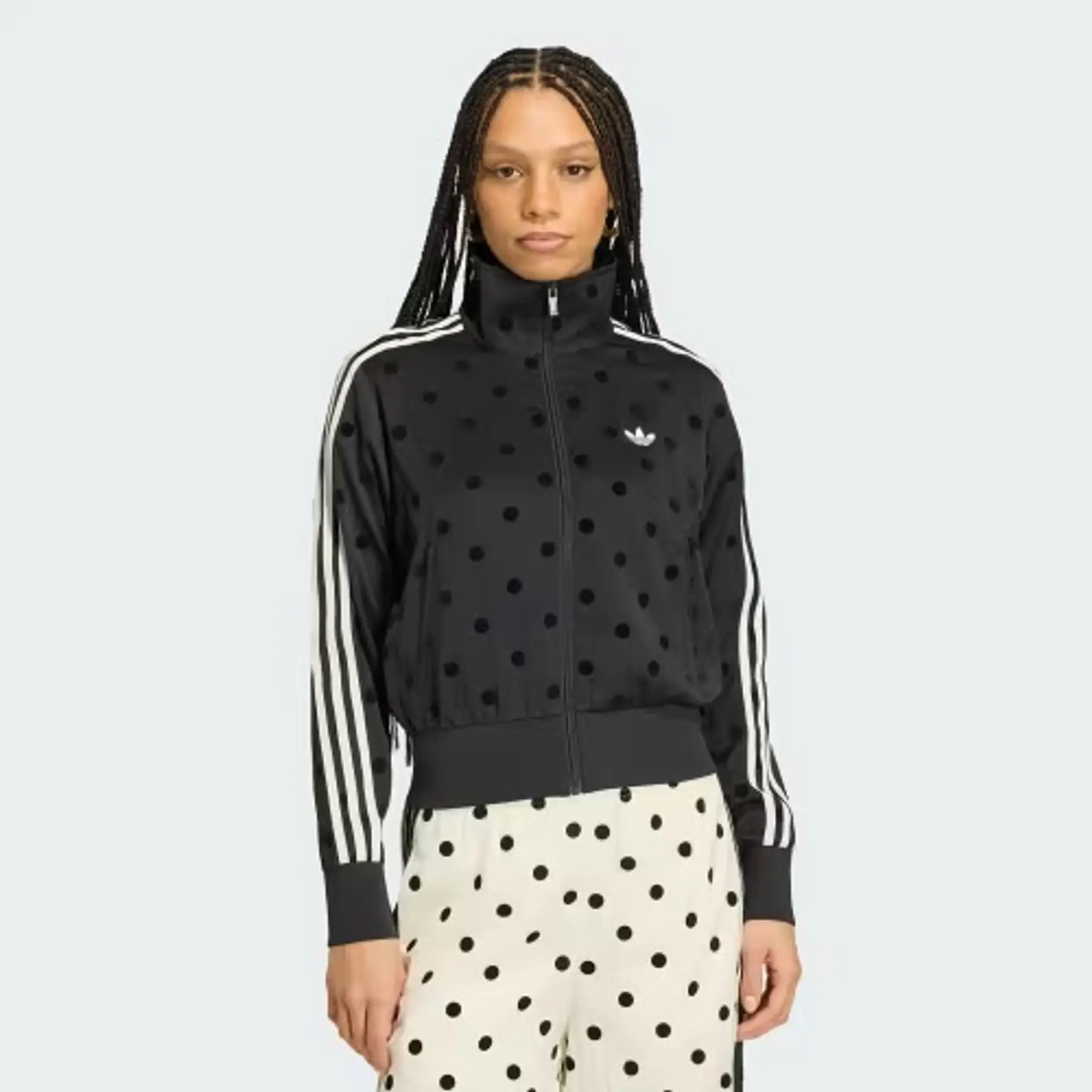 Adidas - Chaqueta polka dots satin black